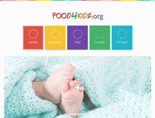 Tablet Screenshot of food4kidz.org